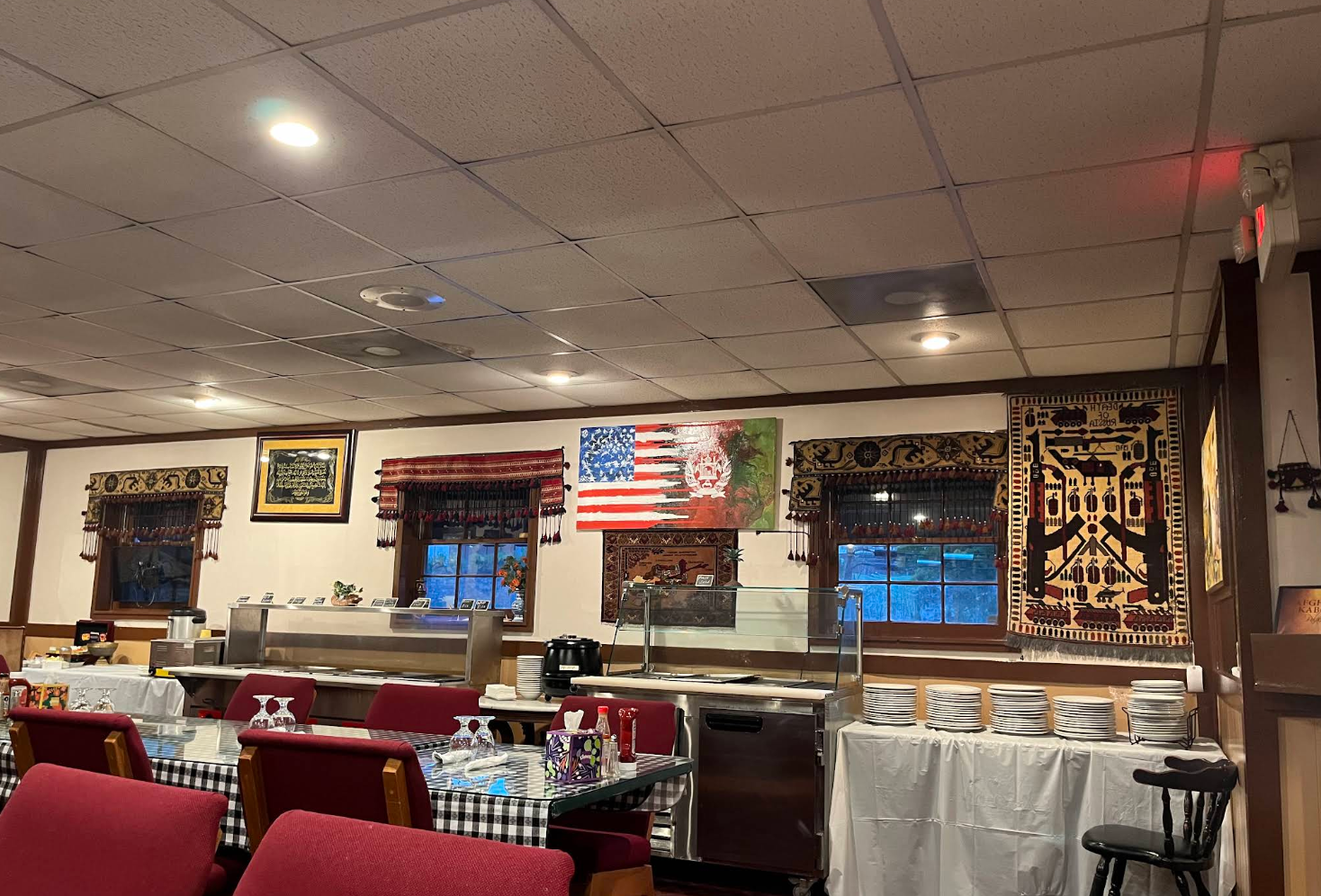 Afghan Kabob Palace family dining tables